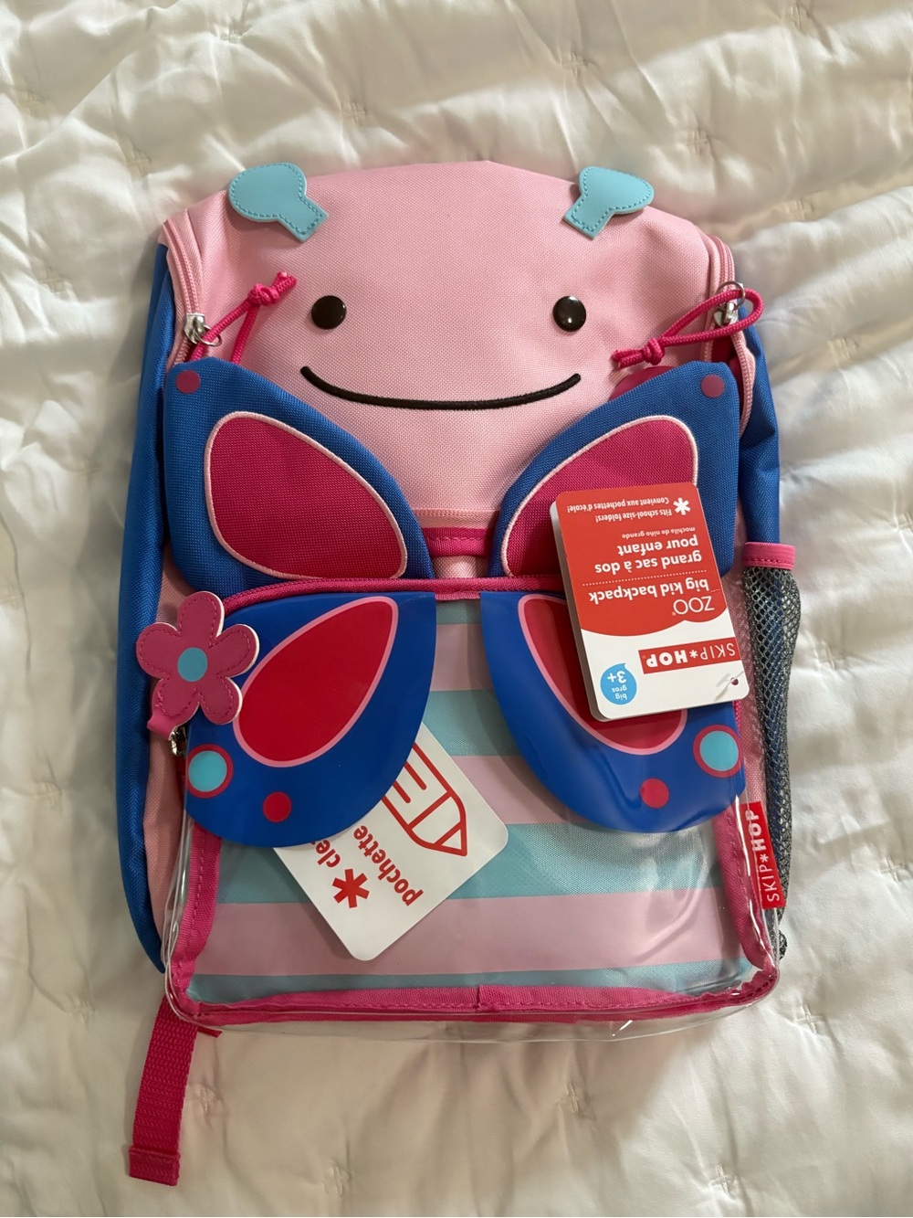 Skip Hop Pink & Blue Butterfly Kids Backpack